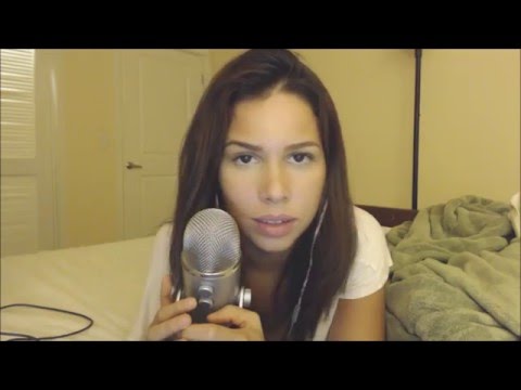 ASMR Sensual: Portuguese Whispers/Ramble, Air Blowing, Mouth Noises