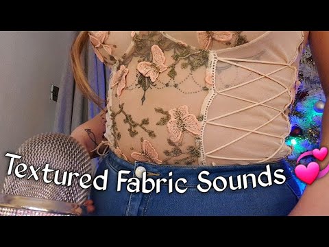 ASMR Textured Fabric Sounds 🤤 / Scratching / Tapping / Sticky Sounds //