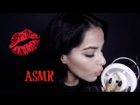 ASMR🖤 Ear Tease~ Mouth Sounds and Light Breathing 💋