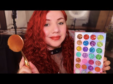 ASMR MOST Detailed GLAM Makeup Roleplay