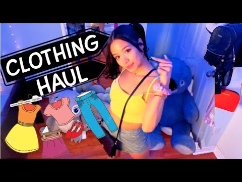 ASMR Try On Clothing Haul ♡ (Relaxing Spa Sound)