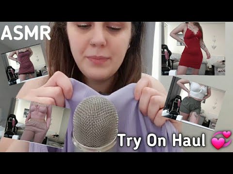 ASMR // Shein Try On Haul 💞 / Fabric scratching / Whispering //