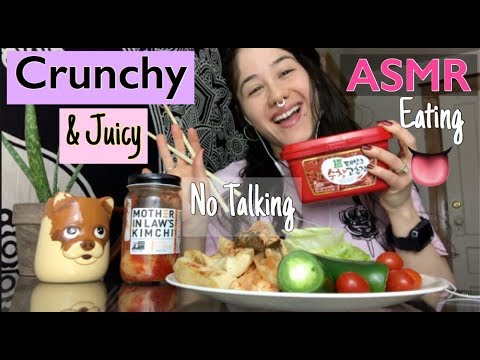 Crunchy & Juicy ASMR eating Sounds/ NO Talking🙊