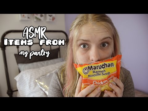 ASMR Using Only Items From My Pantry! Crinkles and Tapping ♡
