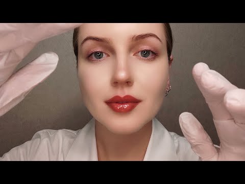 ASMR Face and Scalp Check in Gloves. Compilation 1 Hour