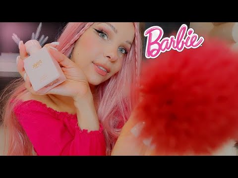 ASMR 🌺🎀 Doing Your Barbie Pink Makeup | Fast Aggressive (No Talking)
