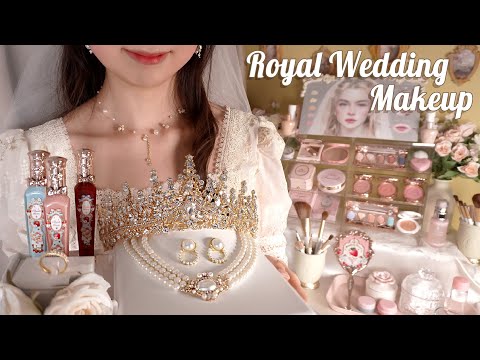 ASMR Royal Wedding Makeup & Styling👑