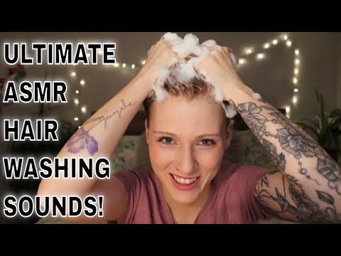 Shampoo ASMR, Hair Washing ASMR, Water Sounds ASMR, Head Massage ASMR, Hair Sounds ASMR, Hair ASMR