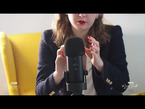 ASMR | SCRATCHING THE MICROPHONE with long gel nails (no talking)