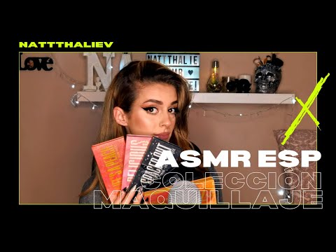 mi colección de maquillaje | ASMR Español | Nattthalie v asmr