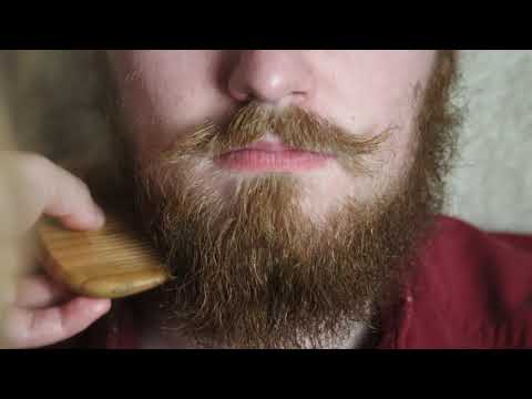 Husband ASMR | Close Up Beard Care w/ Oils, Moisturiser and Brushing [Binaural]