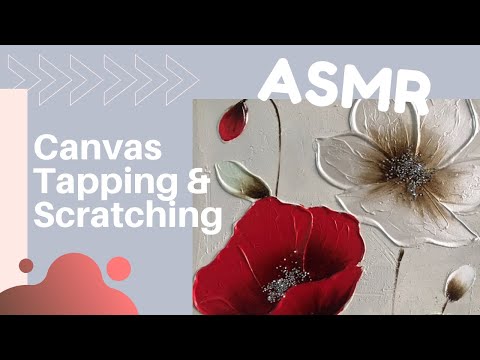 ASMR Canvas Tapping | Scratching | Tracing | Tingly & Relaxing Sounds 💤