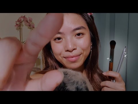 ASMR X Marks the Spot 🌟 Head Tingles 🌟 Hand Movements, Brushing & Drawing On You (Layered Sounds)