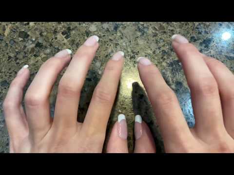 ASMR Table Tapping w/ Long Natural Nails (Up Close)