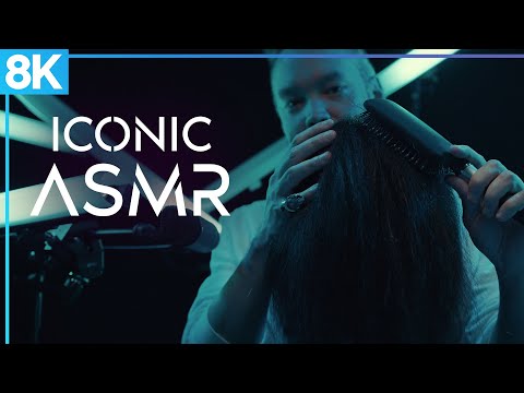 ICONIC ASMR 💇 Hair Brushing / Scalp Brushing | Cinematic 8K, Binaural