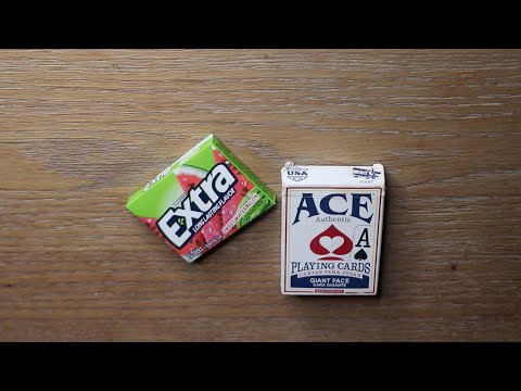 Playing Solitaire Card Game ASMR Extra Watermelon Gum Chewing Sounds