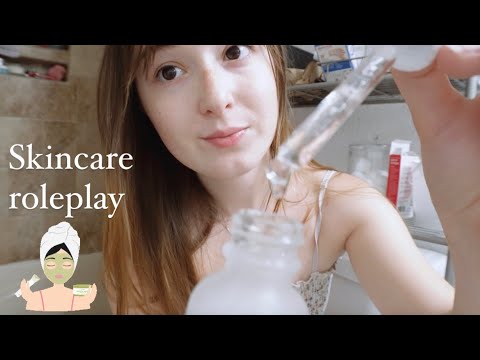 Friend does your skincare during sleepover 💤💐 (roleplay)