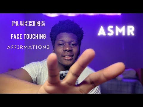 ASMR Hand Movements and Gentle Face Touching with Whispered Affirmations #asmr