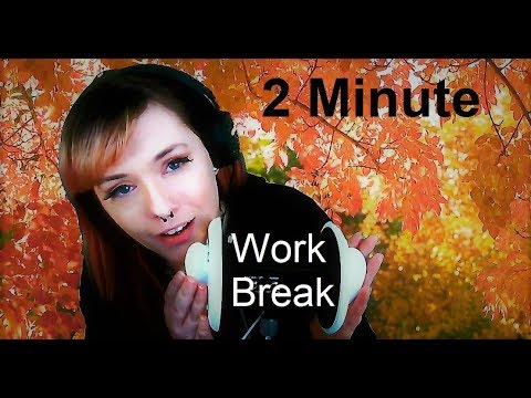 2 Minute Work Break ASMR | Ear Massage | Relax