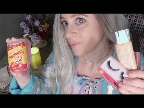 ASMR Gum Chewing Sassy Makeup Artist Role Play  | Personal Attention, Whispers, Crinkle Coat