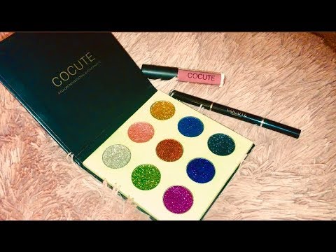 ASMR Cocute Makeup Review (aka watch me struggle with glitter :)
