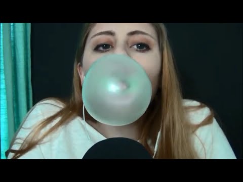 [ASMR] Chewing Dubble Bubble & Blowing Bubbles