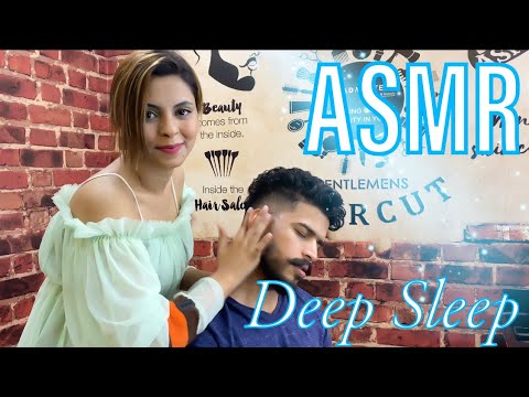 ASMR Massage Female Barber Samaira | Relaxing Head Massage💆‍♀️ Deep sleep💤