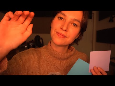 ASMR Covering Your Eyes (instructions, eye charts, lights, visual triggers)