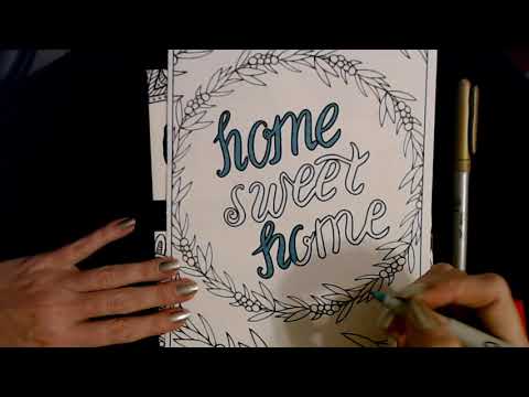 ASMR | Coloring With Markers & Whisper Ramble