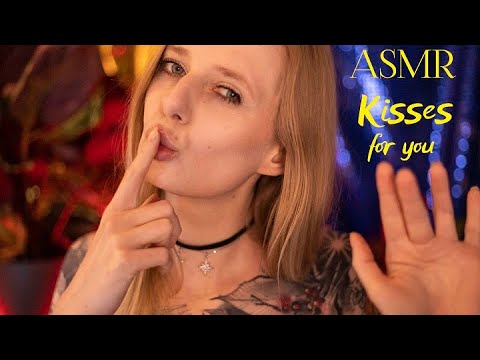 ASMR Extremely Up Close Kisses & Sensual Breathing 💋  (mouth sounds, hand movement)