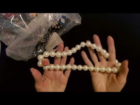 ASMR | Goodwill Jewelry Bag Show & Tell 8-6-2022 (Whisper)