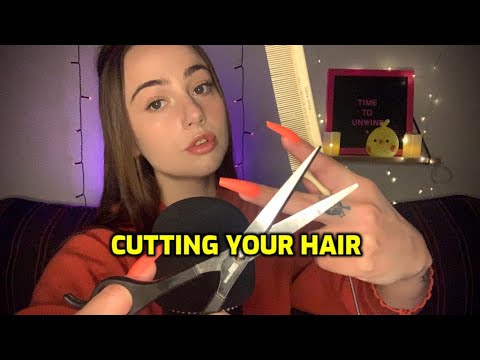ASMR | Haircut 💇‍♀️ | hand movements, personal attention, visual triggers ☁️😴