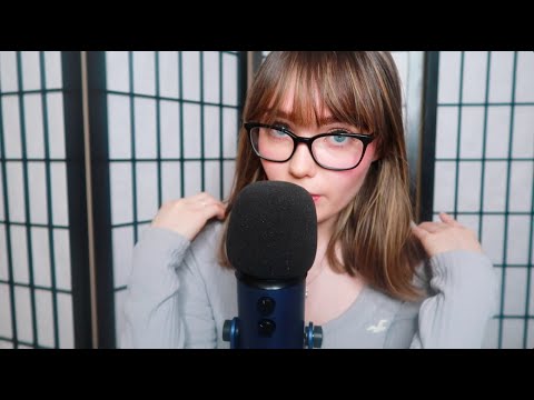 ASMR mouth sounds and mic brushing