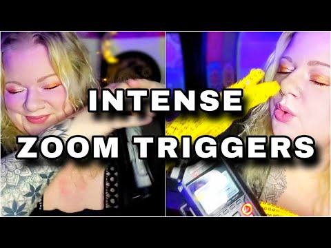 [ASMR] Rough/Intense ZOOM triggers| Ear digging, cleaning| Tape| Brushing & more (No talking) 😌🫶😴✨️