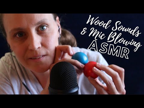 ASMR Wooden Balls & Mic Blowing | No Talking