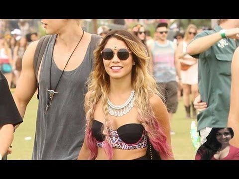 Vanessa Hudgens  Pink Braids For Coachella 2014 Look  Music Arts  Festival - Video Review