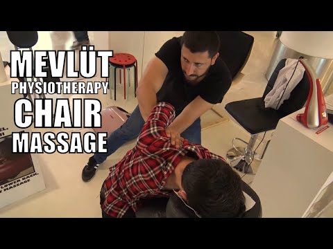 ASMR Physiotherapy Technicians massage + by Mevlüt hard chair head,back,foot,arm,neck,sleep massage