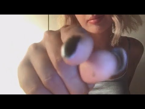 ASMR  I Up Close Plucking w/ Whispering It's Okay, Shh And Relax
