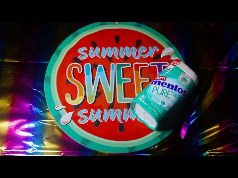 SWEET SUMMER DECOR TAPPING ASMR CHEWING GUM SOUNDS