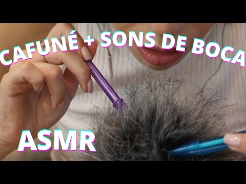 ASMR CAFUNÉ + SONS DE BOCA -  Bruna Harmel ASMR