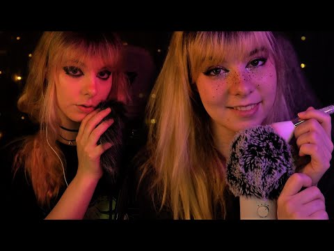 ASMR | 200% softest Fluffy Mic Sounds - layered, mouth sounds, brushing