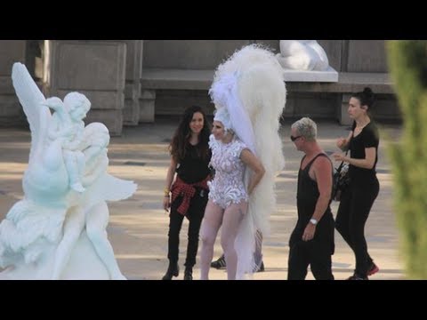 Lady Gaga Films "G.U.Y." Music Video at Hearst Castle Official Song - Review