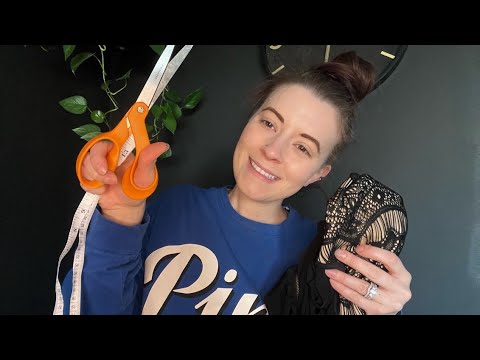ASMR Role Play Pt 1: Sampling Fabrics and Measuring You For Your V-Day Outfit (fabric sounds)