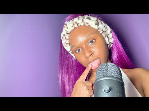 ASMR| Spit Painting something off your Face 👅