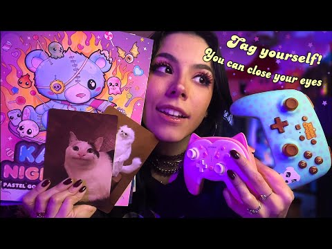 ASMR Tag Yourself Game 🎲🧩 (Who do you identify with?) ✨ [you can close your eyes] 💤