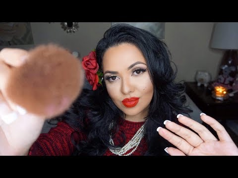 ASMR Doing your Makeup Pinup Style - Whispered