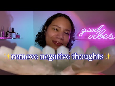 Removing *ALL* Negative Thoughts 💖 ASMR Reiki | Plucking, Whispering, Mic Brushing, Brain Tingles