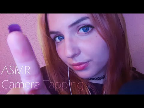 ASMR Camera Tapping l Close Up Whispering l Breathing Sounds ♡