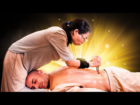 Chinese Stick Back Massage | Traditional Therapy Meets ASMR Bliss