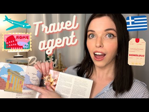 ASMR 🌍 Travel Agent ✈ Roleplay | Soft Spoken, Typing, Page Turning, Magazine, Tapping